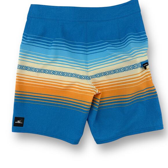 O'Neill Hyperfreak Heat Stripe Line 16" Board Shorts Boys Size 27 Large 14 16 - Picture 4 of 9